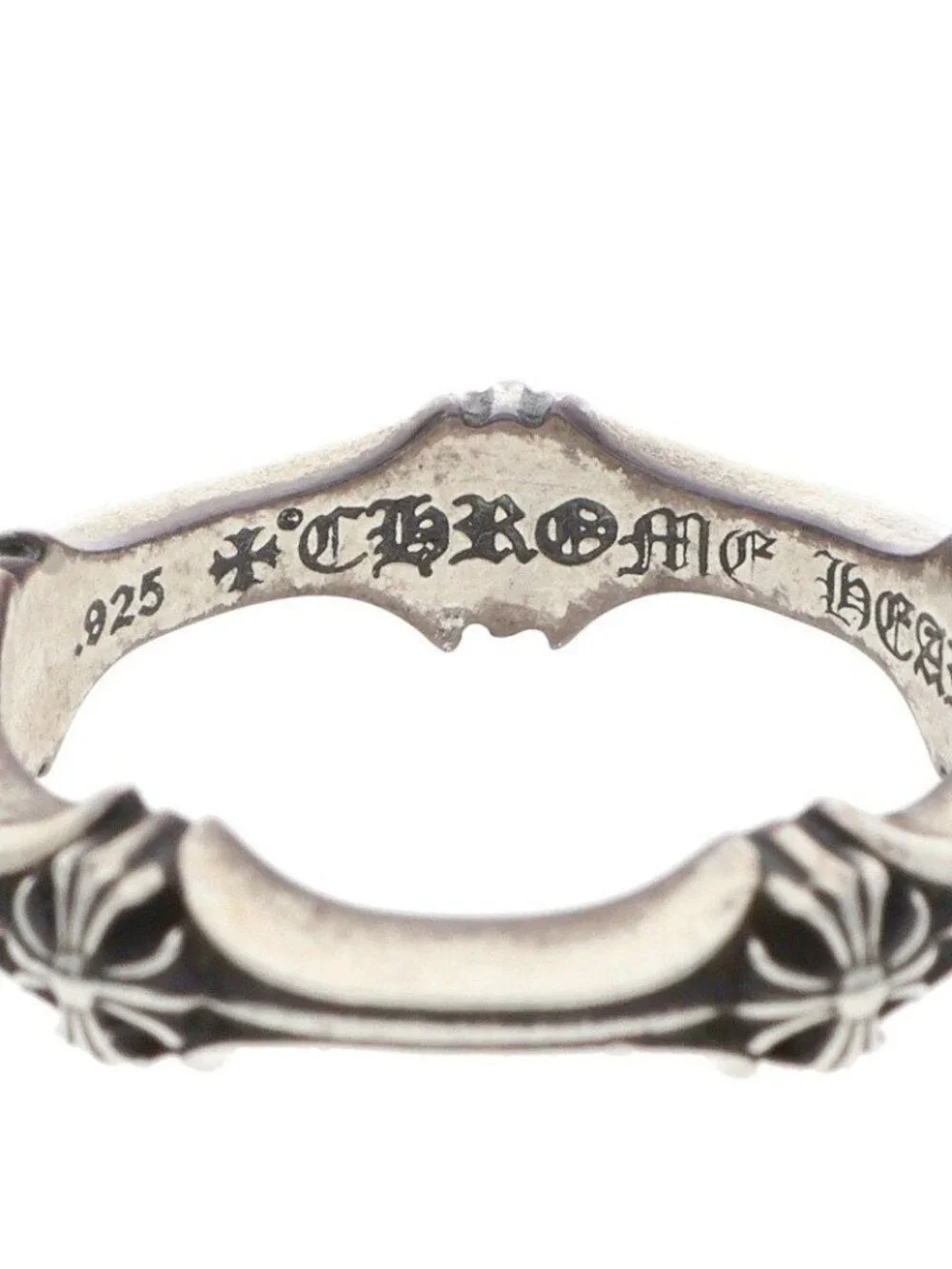 Chrome Hearts Plus and Bone Ring and Silver